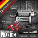 Electric winch Black Motion Phantom 13000lb 6,1 t 12 v