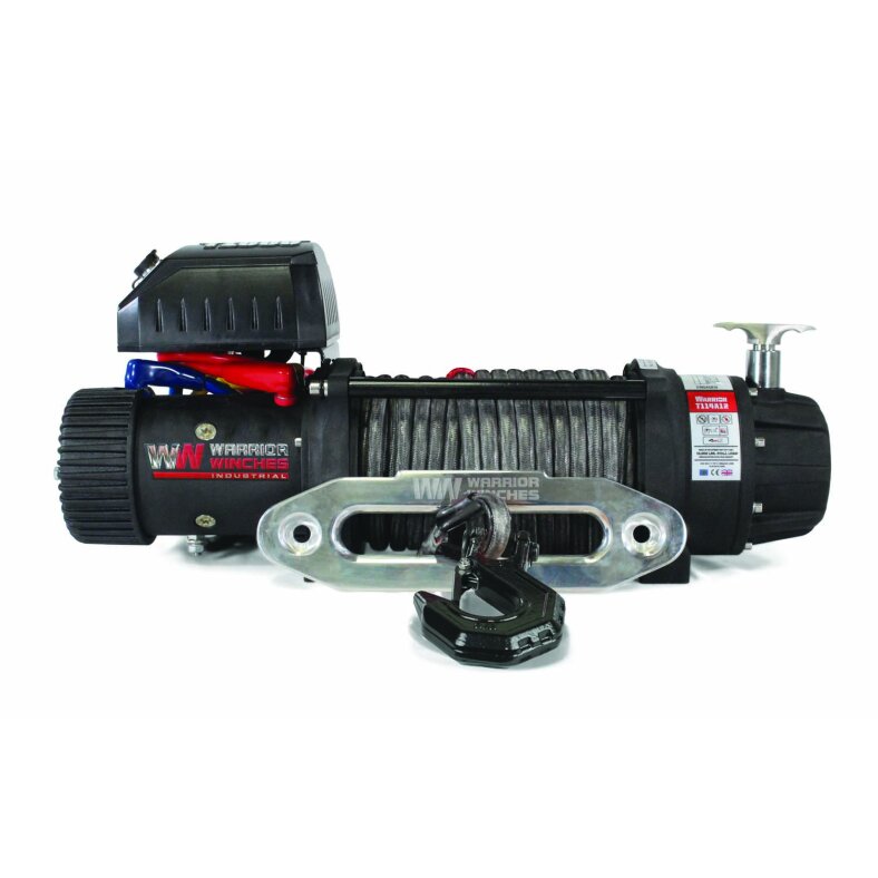 Warrior Severe Duty Winch electric winch t1000 14500 6.5 t 12 v plastic rope waterproof to ip68